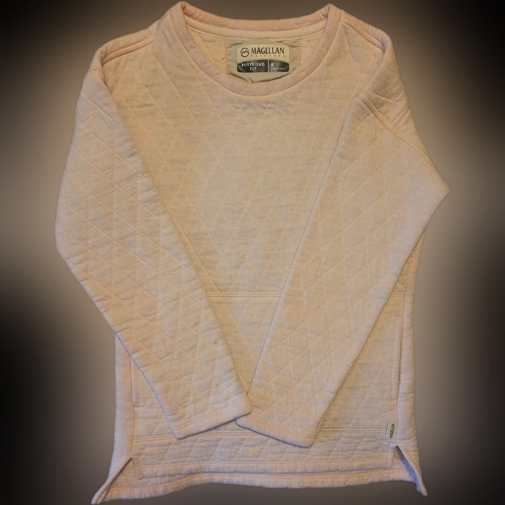Magellan Outdoors Light Pink Quilted Pullover